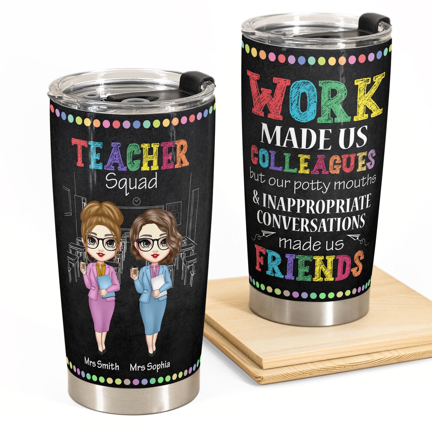 Teacher Squad - Personalized Tumbler Cup