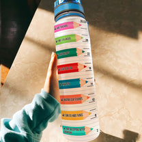 Teacher besties - Personalized Water Tracker Bottle