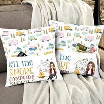 Tell Me S'more Campfire Stories - Personalized Pocket Pillow (Insert Included)