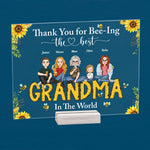 Thank You For Bee-Ing The Best Grandma In The World - Personalized Acrylic Plaque