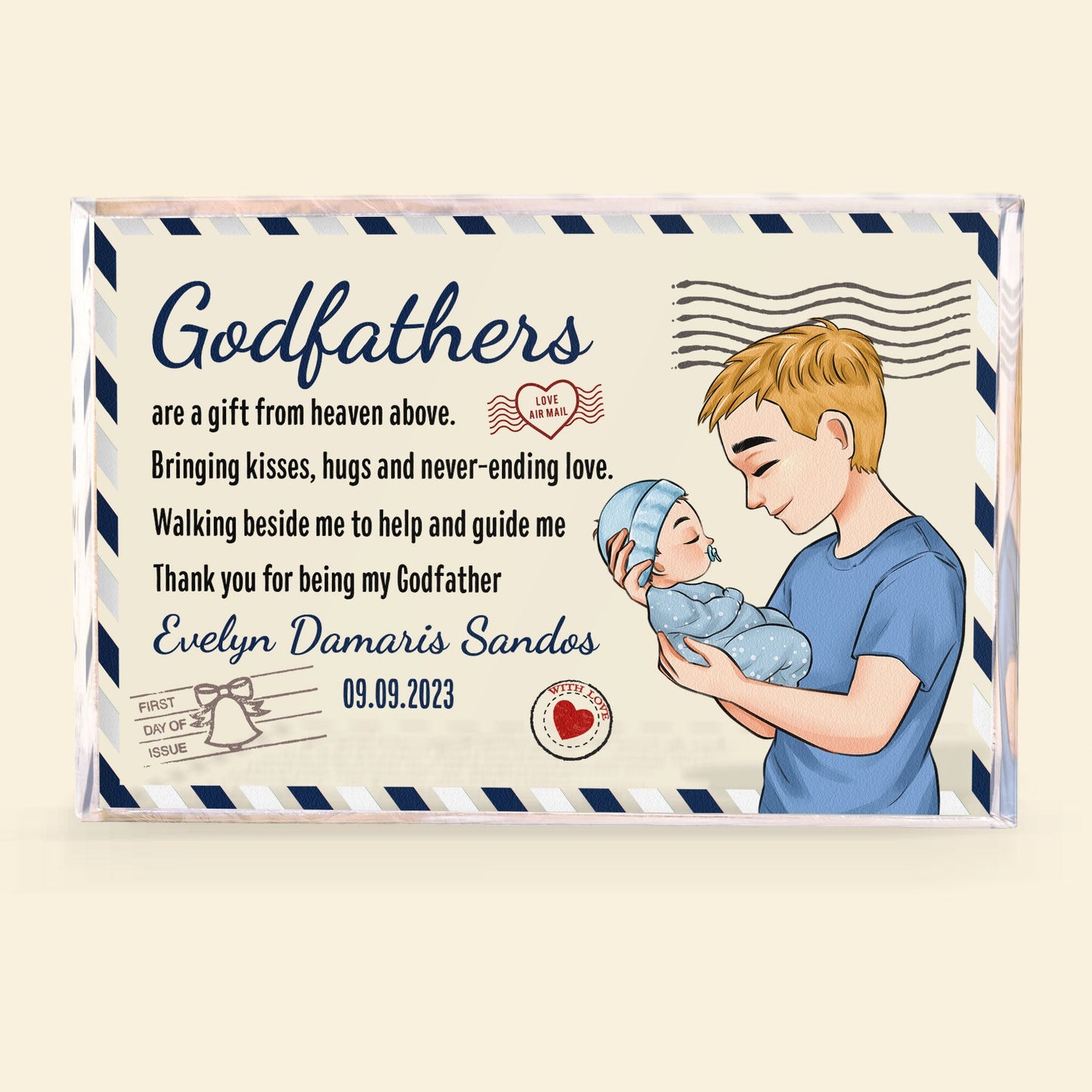 Thank You For Being My Godfather - Personalized Acrylic Plaque