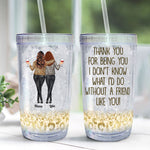 Thank You For Being You - Personalized Acrylic Tumbler With Straw