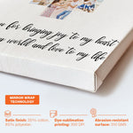 Thank You For Bringing Joy To My Heart - Personalized Photo Wrapped Canvas