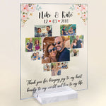 Thank You For Bringing Joy To My Heart - Personalized Acrylic Photo Plaque