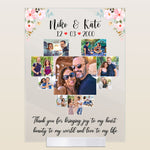 Thank You For Bringing Joy To My Heart - Personalized Acrylic Photo Plaque