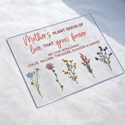 Thank You For Helping Us Bloom Gift For Mom Grandma - Personalized Acrylic Plaque