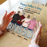 Thank You For Loving Us As Your Own - Personalized Acrylic Plaque - Father's Day, Birthday Gift For Step Father, Bonus Dad
