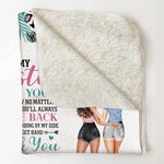 Thank You For Making Me Laugh Friendship Besties Sisters - Personalized Blanket