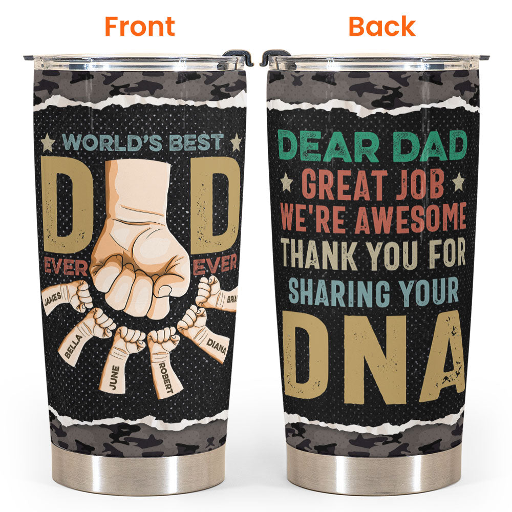 Thank You For Sharing Your DNA - Personalized Tumbler Cup - Birthday, Funny Gift For Mom & Dad