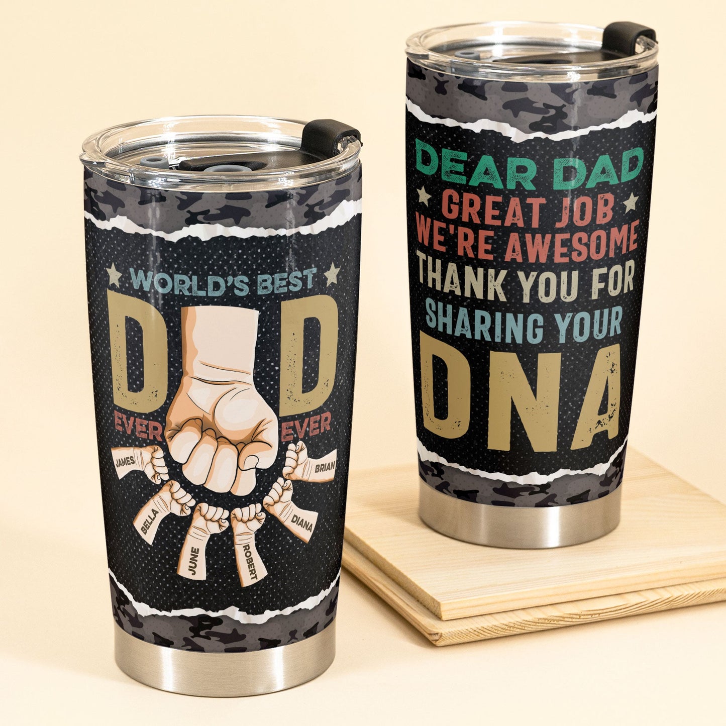 Thank You For Sharing Your DNA - Personalized Tumbler Cup - Birthday, Funny Gift For Mom & Dad