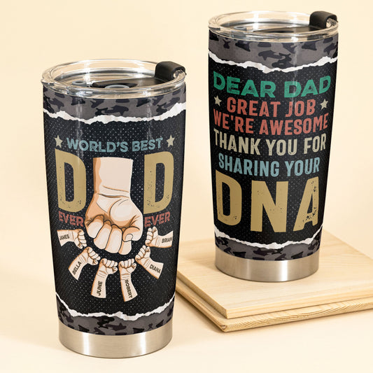 Thank You For Sharing Your DNA - Personalized Tumbler Cup - Birthday, Funny Gift For Mom & Dad