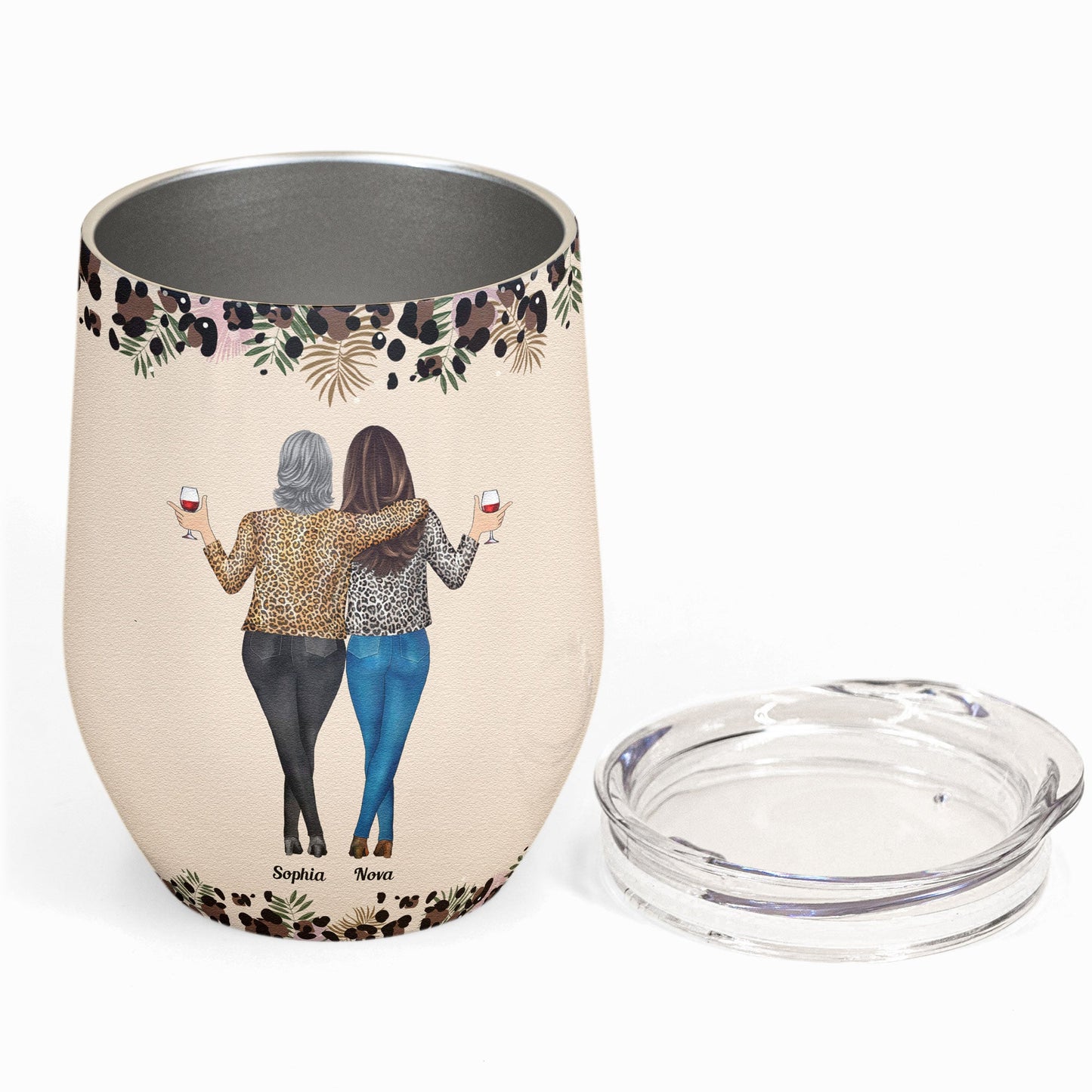 Thank You For Standing By Me Friendship - Personalized Wine Tumbler