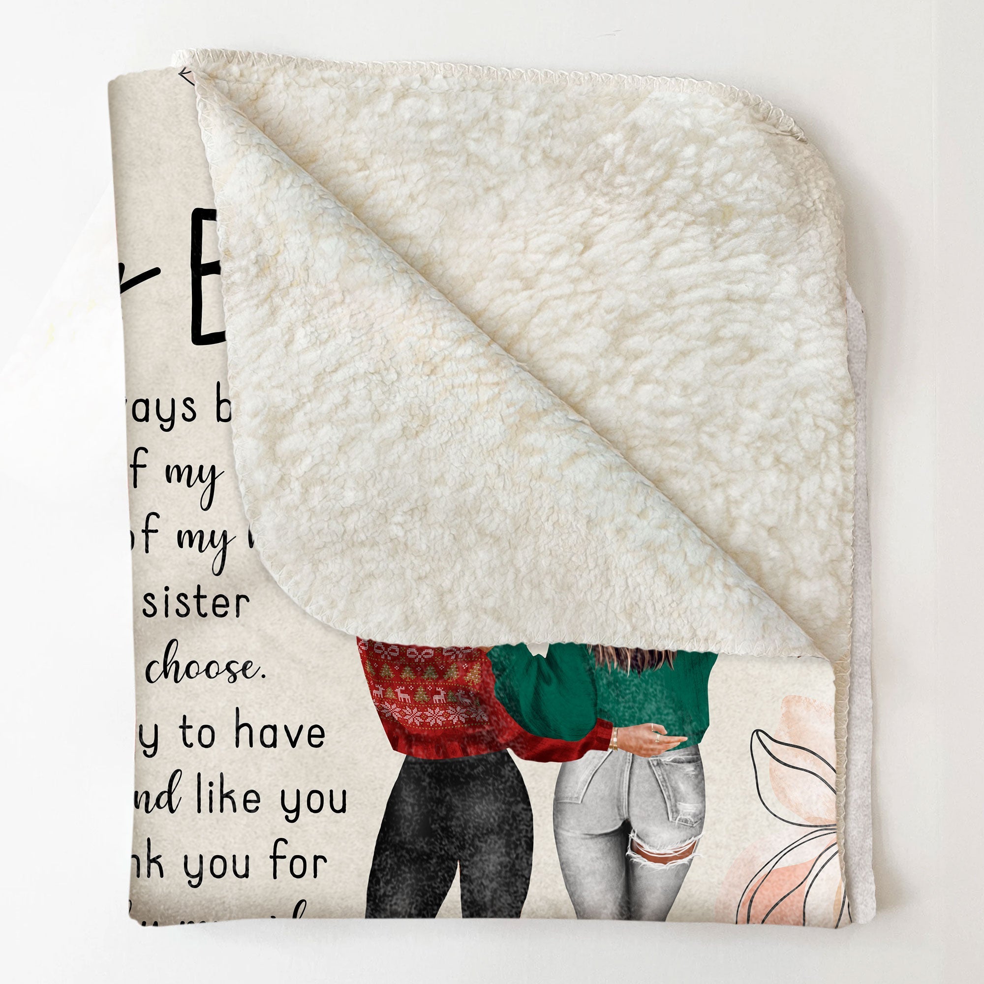 Thank You For Standing By My Side Besties Friends - Personalized Friend Blanket