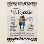 Thank You For Standing By My Side Friendship - Personalized Acrylic Plaque