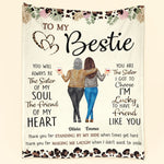 Thank You For Standing By My Side Friendship - Personalized Friend Blanket - Gift For Friend