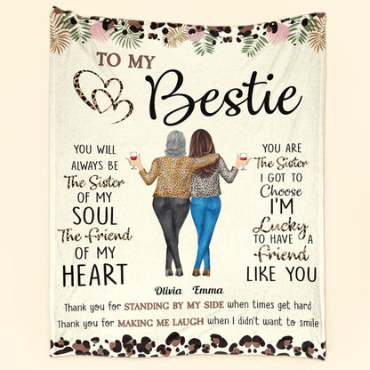 Thank You For Standing By My Side Friendship - Personalized Blanket - Ver 2, Gift For Friend