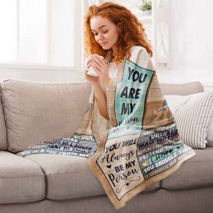 Thank You For Standing By My Side - Personalized Friend Blanket