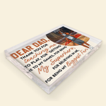 Thank You For Teaching Me To Play - Personalized Rectangle Acrylic Plaque