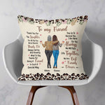 Thank You For The Laughter Friendship - Personalized Pillow (Insert Included)