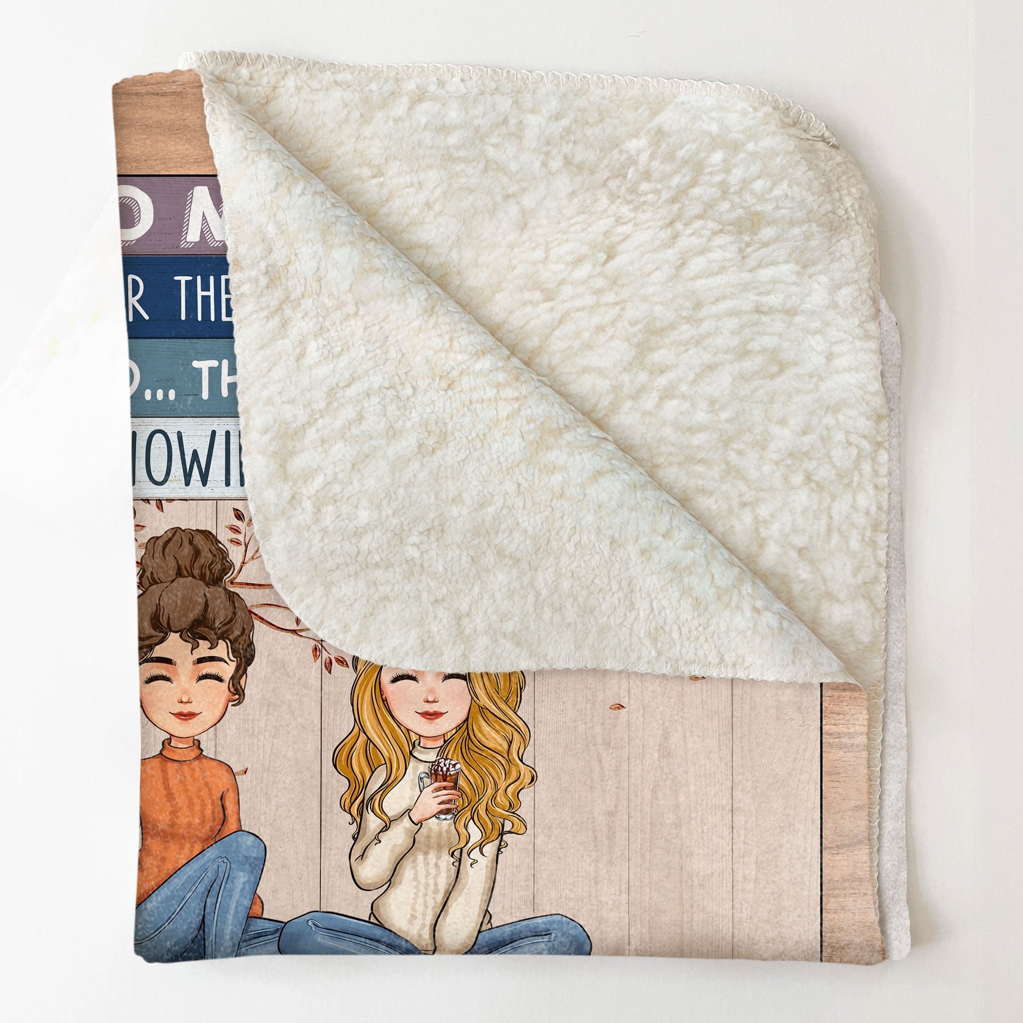 Thank You For The Laughter & Fun Friendship - Personalized Blanket