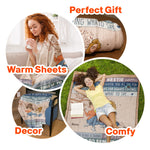 Thank You For The Laughter & Fun Friendship - Personalized Blanket