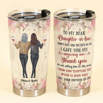 Thank You My Daughter-In-Law - Personalized Tumbler Cup - Birthday, Funny Gift For Daughter-in-law