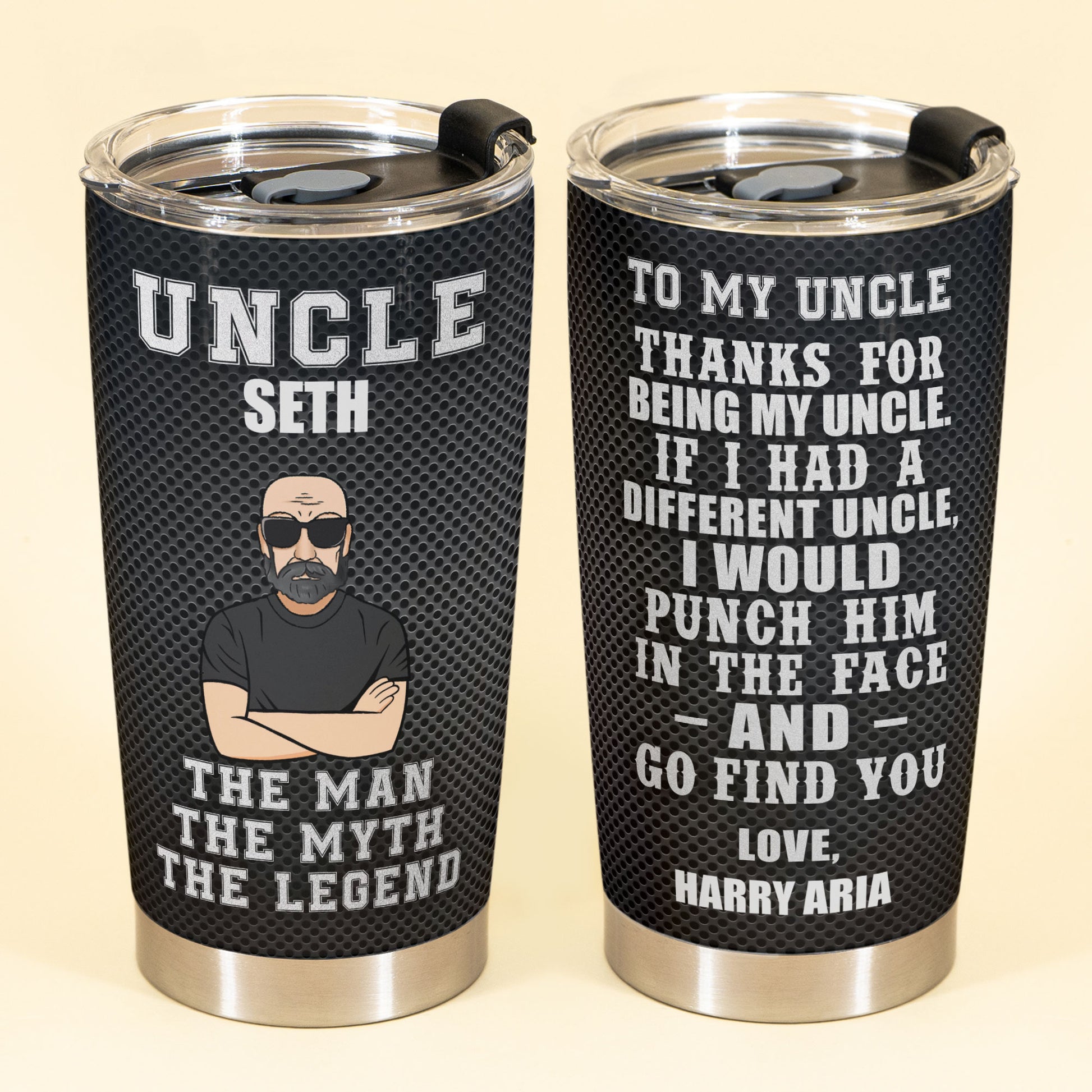Thanks For Being My Uncle - Personalized Tumbler Cup - Gift For Uncle