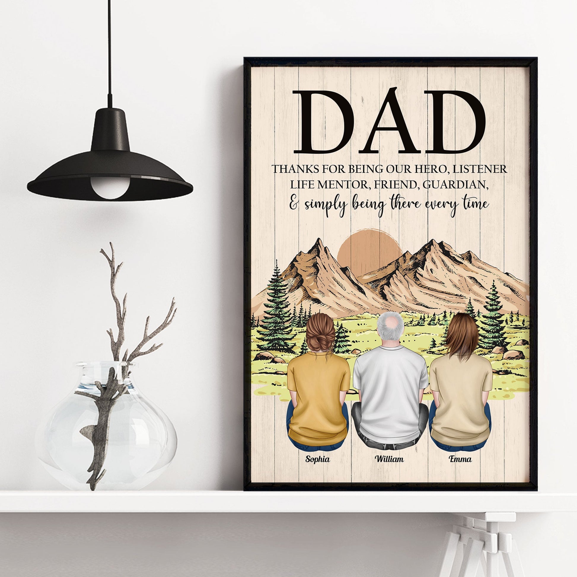 Thanks For Being Our Hero, Listener, Life Mentor -Personalized Poster