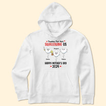 Thanks For Not Swallowing Us Happy Mother's Day 2024 - Personalized Shirt