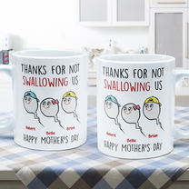 Thanks For Not Swallowing Us - Personalized Mug