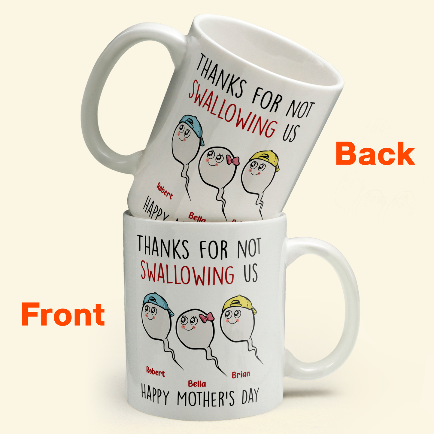 Thanks For Not Swallowing Us - Personalized Mug