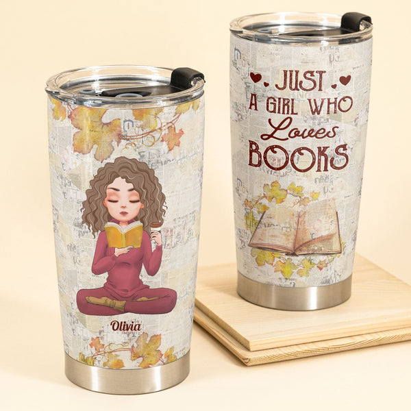 Booktrovert - Personalized Acrylic Tumbler With Straw – Macorner