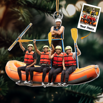 The Best Team To Go Rafting With - Personalized Acrylic Photo Ornament