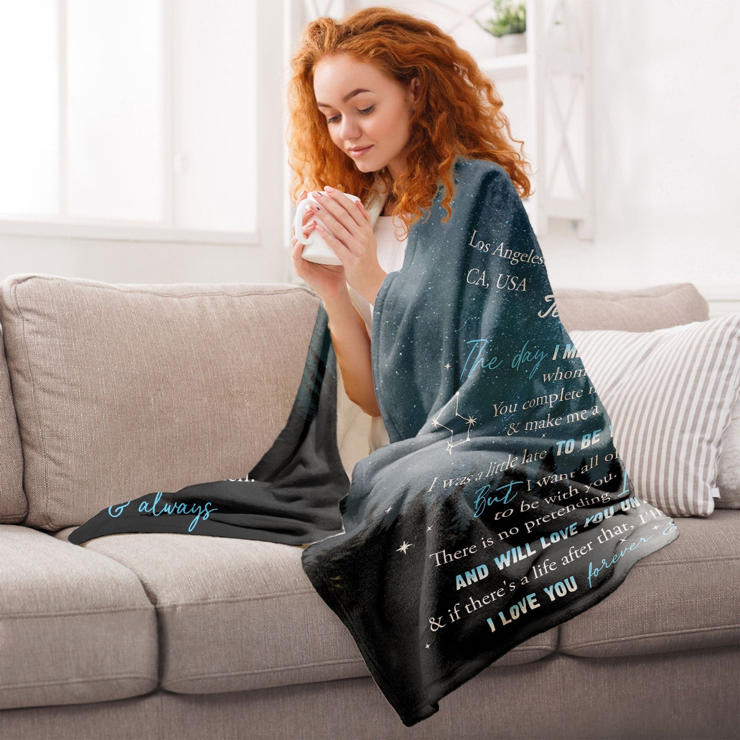 The Day I Met You I Found The One Whom My Soul Loves - Personalized Blanket