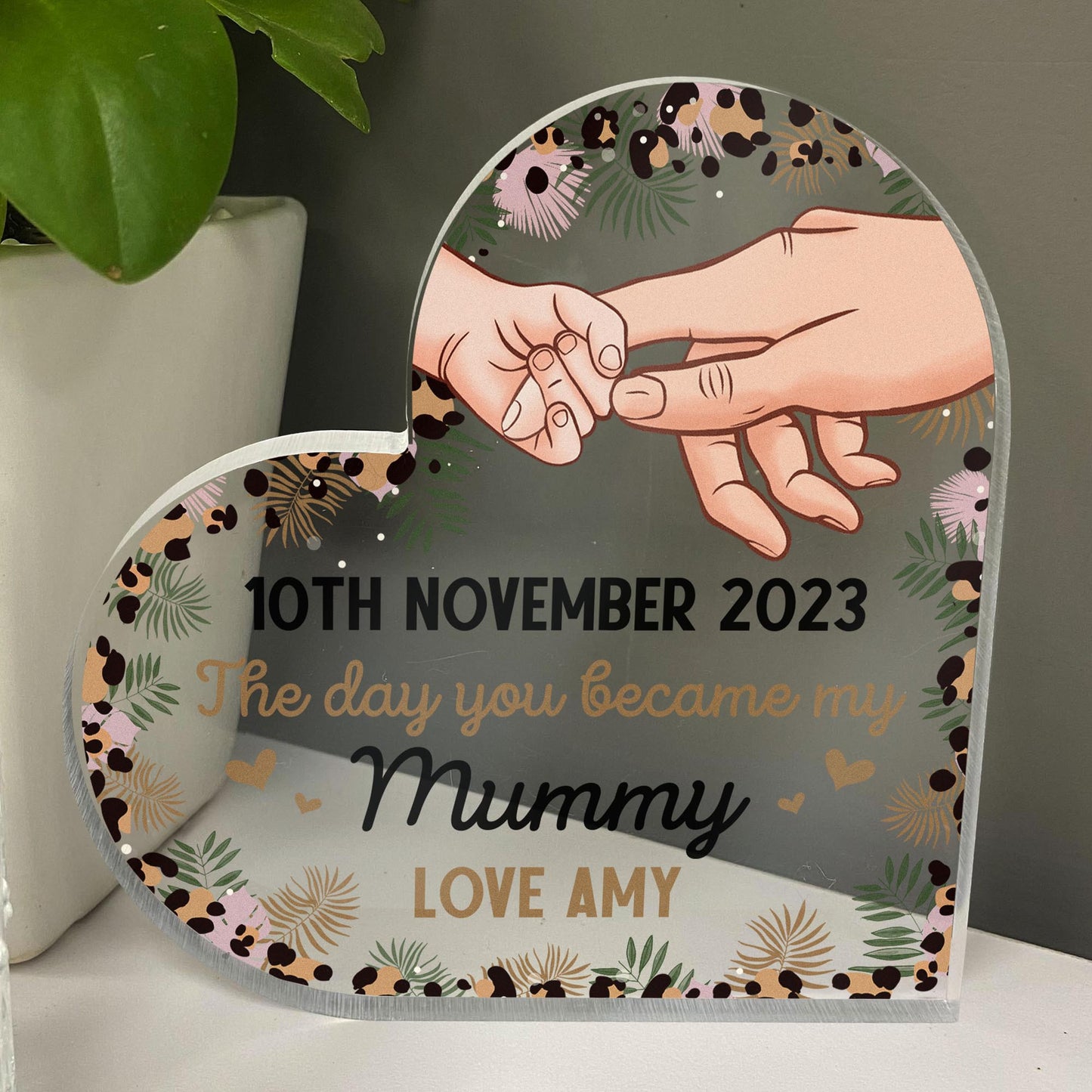 The Day You Became My Mummy - Personalized Acrylic Plaque