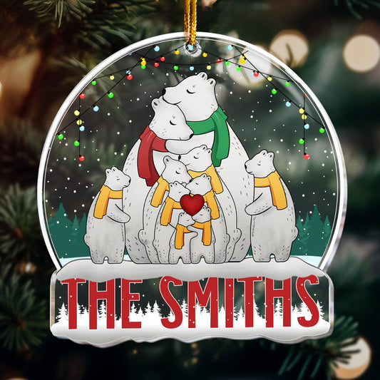 The Family Bear - Personalized Acrylic Ornament