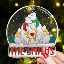 The Family Bear - Personalized Acrylic Ornament