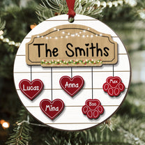 The Family Name - Personalized Wooden Ornament