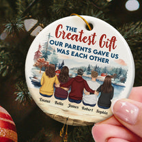 The Gift They Gave Us - Personalized Ceramic Ornament