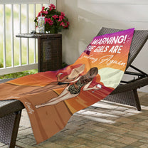 The Girls Are Drinking Again - Personalized Beach Towel