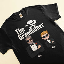 The Grandfather - Personalized Shirt - Christmas Gift For Grandpas, Dads - Grandpa And Kids Suit