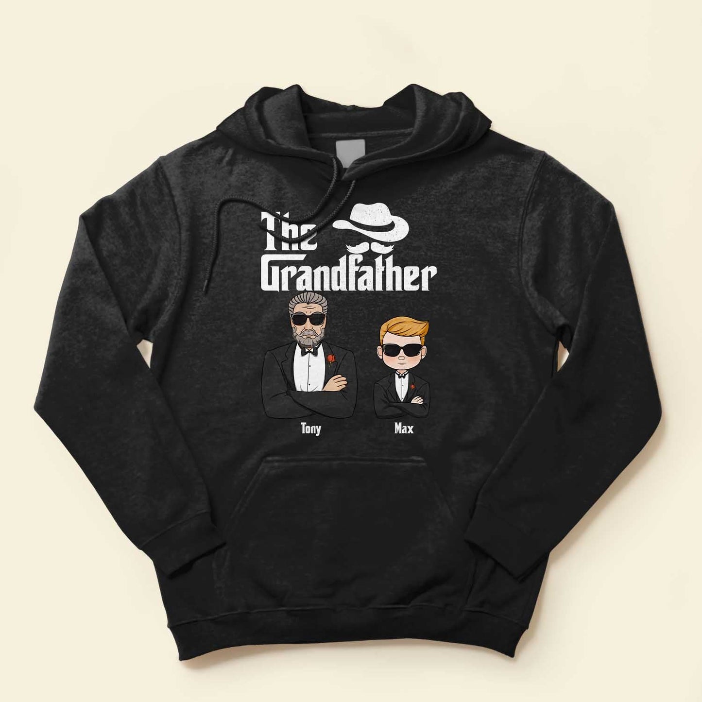 The Grandfather - Personalized Shirt - Christmas Gift For Grandpas, Dads - Grandpa And Kids Suit
