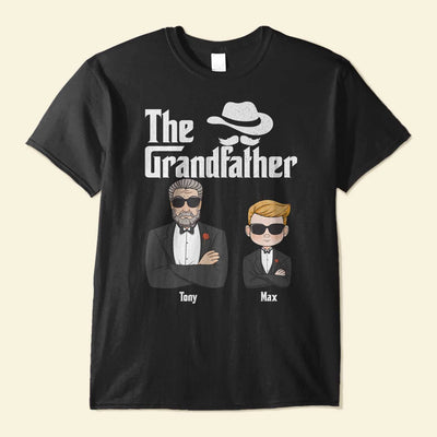 The Grandfather - Personalized Shirt - Grandpa And Kids Suit