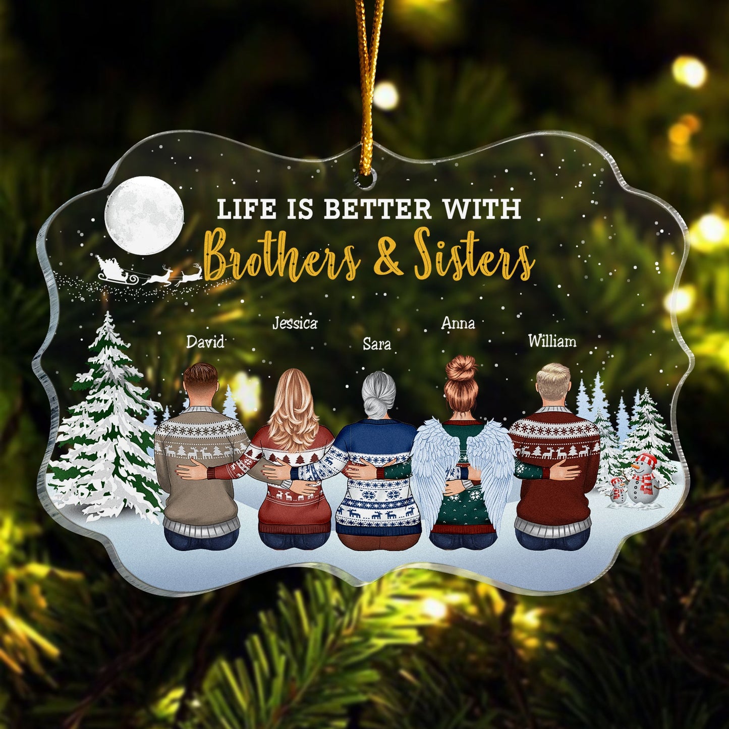 The Greatest Gift Our Parents Gave Us Was Each Other - Up To 20 People - Personalized Acrylic Ornament