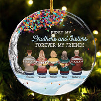 The Greatest Gift Our Parents Gave Us Was Each Other - Personalized Ceramic Ornament - Christmas Gift For Family Members, Brothers, Sisters