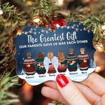 The Greatest Gift Our Parents Gave Us Was Each Other - Personalized Aluminum/Wooden Ornament