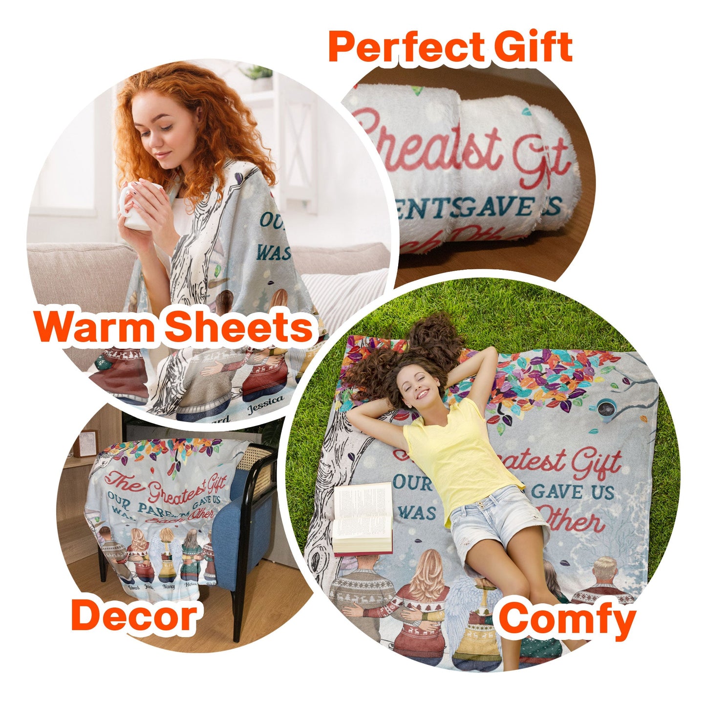 The Greatest Gift Our Parents Gave Us Was Each Other - Personalized Blanket