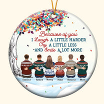 The Greatest Gift Our Parents Gave Us Was Each Other - Personalized Ceramic Ornament - Christmas Gift For Family Members, Brothers, Sisters