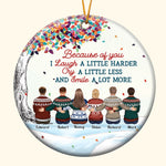 The Greatest Gift Our Parents Gave Us Was Each Other - Personalized Circle Acrylic Ornament - Christmas Gift For Family Members, Brothers, Sisters
