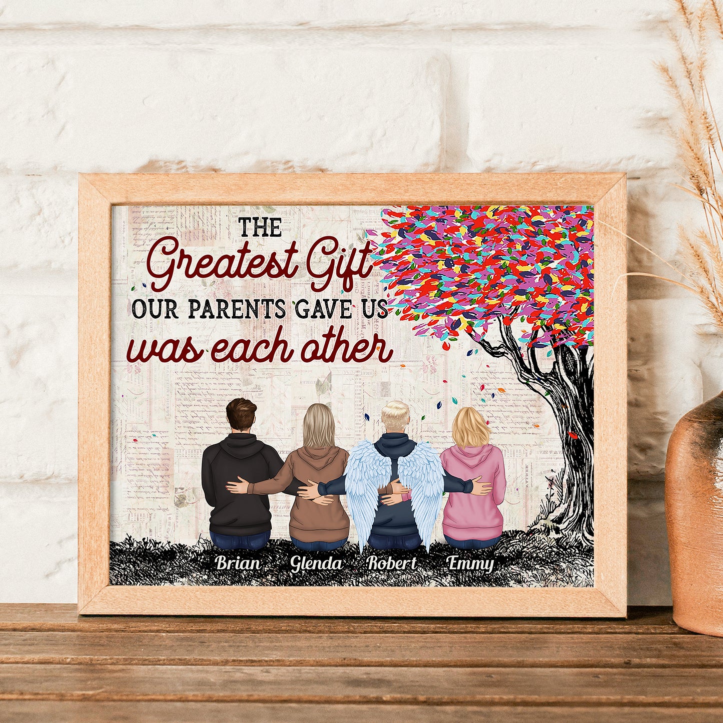 The Greatest Gift Our Parents Gave Us Was Each Other - Personalized Poster